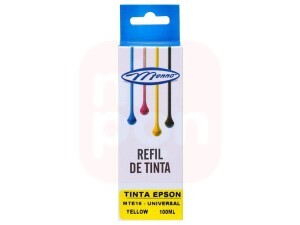 Refil de Tinta Yellow Epson Compatível Universal 100ml MTE-16 - Menno