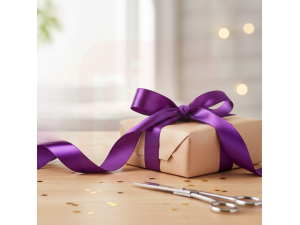 Fita de Cetim 15mm Roxo