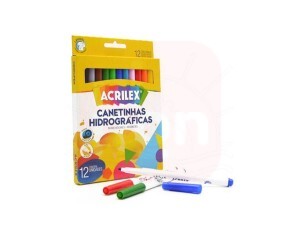 Canetinha 12 Cores - Acrilex